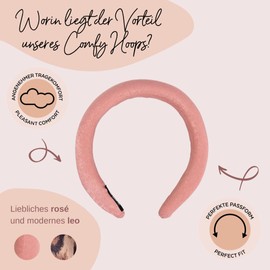 PARSA Beauty Comfy Hoop Kids Princess - Headband in Pink for Children - Hair Accessory for Children - Headband Children