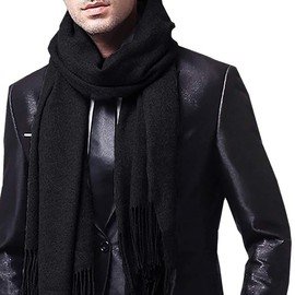 ONE LIMITATION SF009 Plain Long Simple Scarf, Autumn & Winter, Cold Protection, For Work or School Commutes, Men's, Women's,