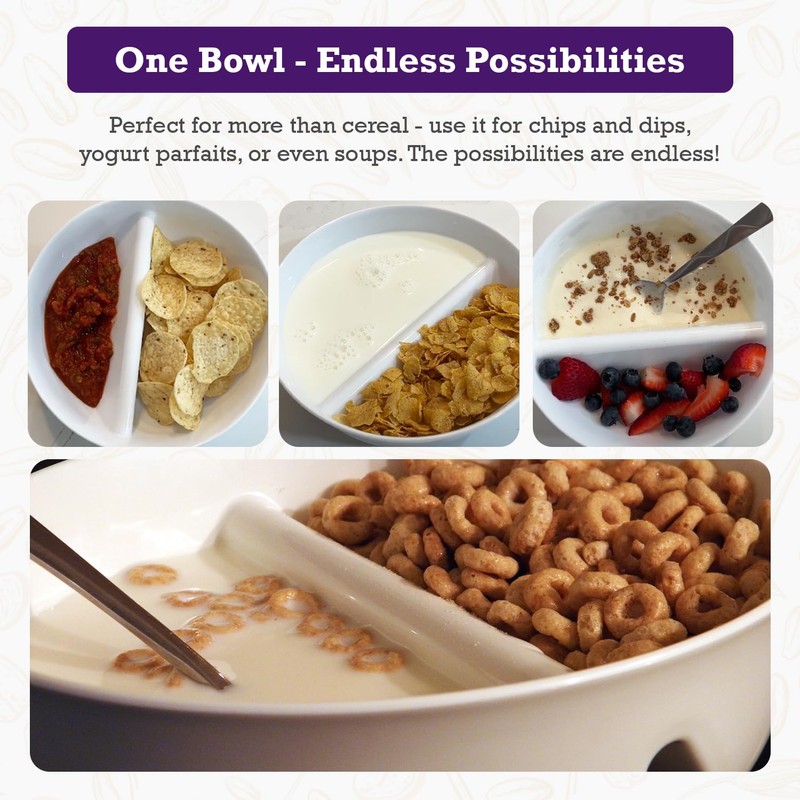 Just Crunch Anti-Soggy Bowl (White)