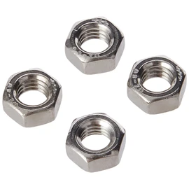AHCMetric Hexagonal (Hex) Full Nuts A2 Stainless Steel M5 5mm (Pack of 50 Nuts)