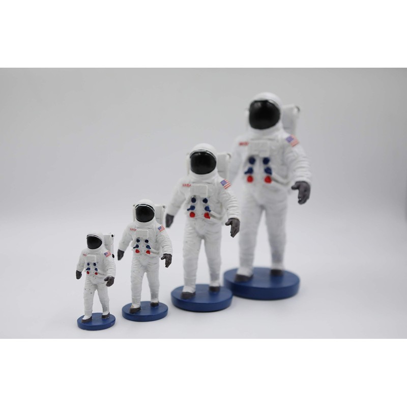 ZIZO USA NASA Astronaut Figurines (White, 8INCH)