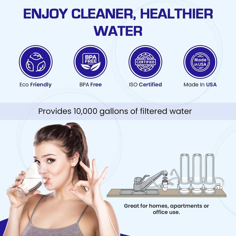 Crystal Quest Single Plus Fluoride Countertop Water Filter System