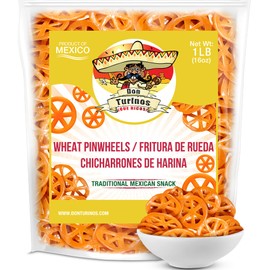 Duritos (Duros) Pinwheels Wheat Snacks 1LB - Mexican Wheat Wheel Pasta - Chicharrones De Harina - by Turinos