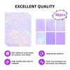 36 Sheets Holographic Sticker Paper, Clear Vinyl Sticker Laminate Film