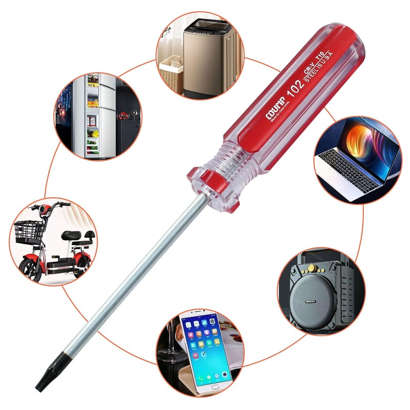 Kemcatui T10 Torx Screwdriver, Magnetic Screwdriver Star Security Screw Driver