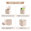 KINGFOM Leather Tissue Box Cover – Square Modern PU Leather