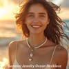 RadiVibe Layered Shell Starfish Necklace Charm Necklace for Women Boho