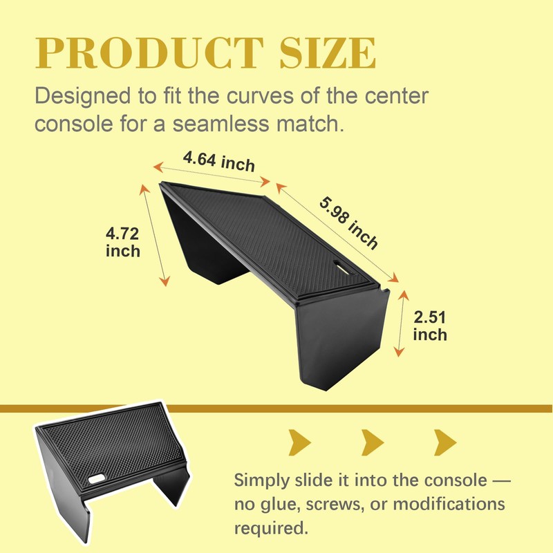 X-TKER Center Console Organizer Shelf Compatible with Subaru Forester 2013