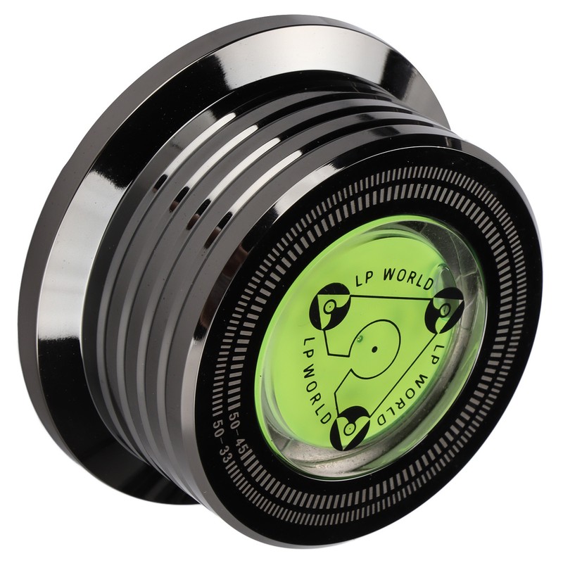 Record Weight Stablizer Aluminum Turntable Disc Clamp with Bubble Leveling