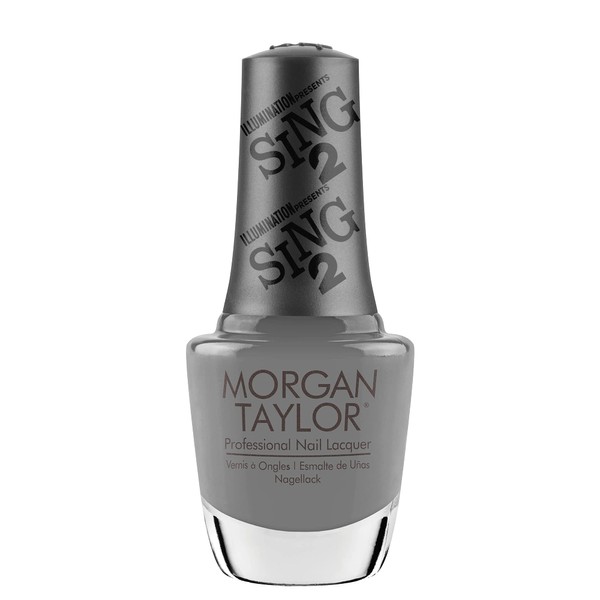 Morgan Taylor Moon Theater Shine Nail Lacquer, Grey Nail Polish, Grey Nail Lacquer, Fingernail Polish, 0.5 oz.
