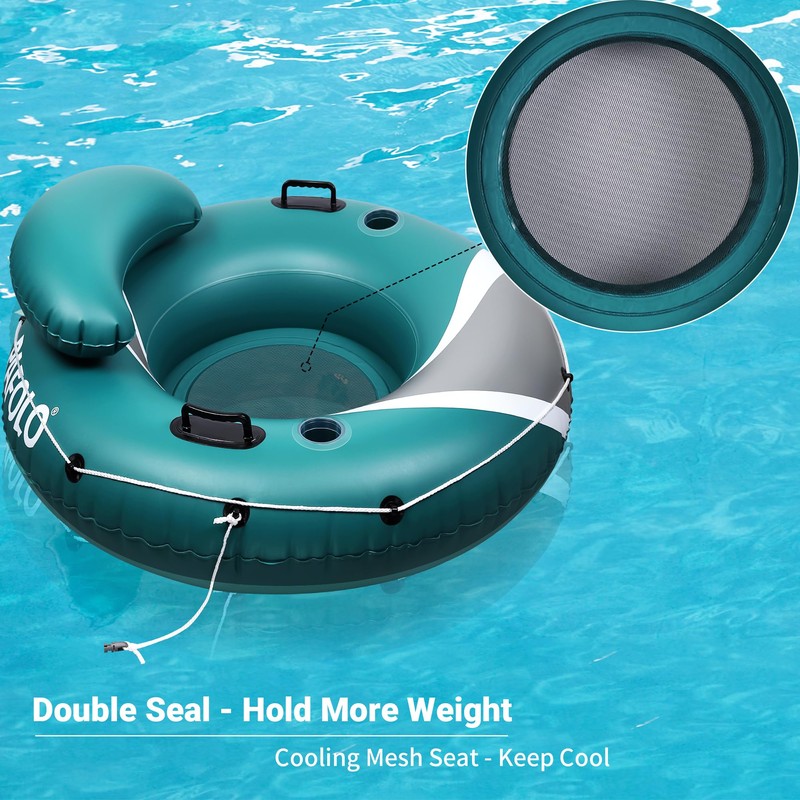 River Tubes for Floating Heavy Duty, Pool Float Adult,53" Inflatable