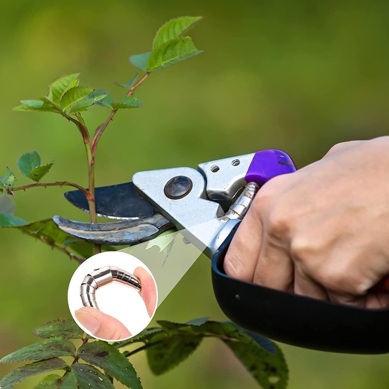 Pack of 6 Spring for Secateurs, 6 cm Spiral Garden