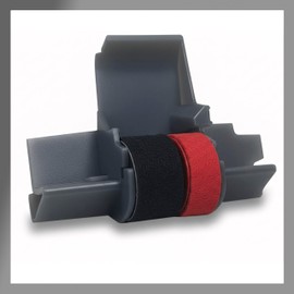 IR‑40T Black & Red [1 Pack] Ink Roller Ribbon Cartridge – Dual‑Color Replacement Compatible for CASIO/Canon/Sharp Printing Calculators & Cash Registers (1 Pack)