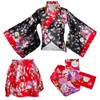 CRFASIBE Japanese Kimono Anime Cosplay Costumes for Kids Girls Robes