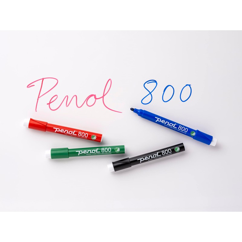 PENOL OF SCANDINAVIA 10 Green Whiteboard Markers - 800, 1.5mm