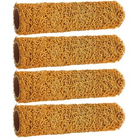 Juego de 4 rodillos de pintura texturizados de 9 pulgadas con textura pequeña, cubierta de rodillo para pintar paredes, palomitas de maíz y techos
