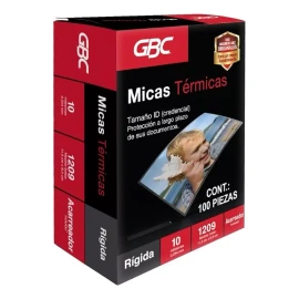 GBC 1000 Mica Termica Gbc 1209 8 X 11.5 Cm 10 Milesimas+obsequio