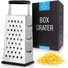 Zulay Cheese Grater with Easy Grip Handle