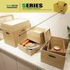 BAMOTTO Lidded Bamboo Storage Bins & Box/Cube/Basket, Home Kitchen and