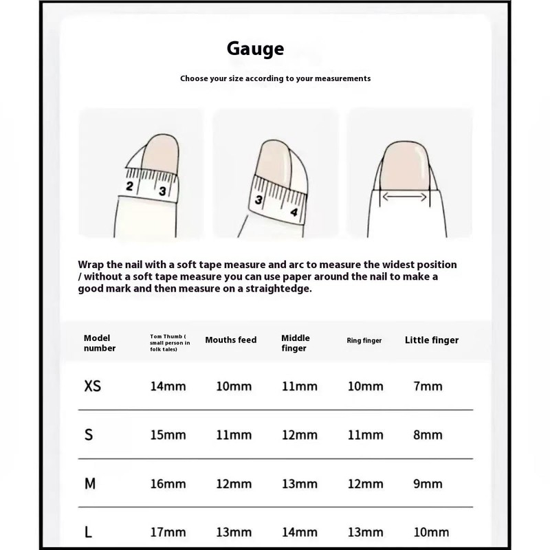 Press type fake nails2 (S)