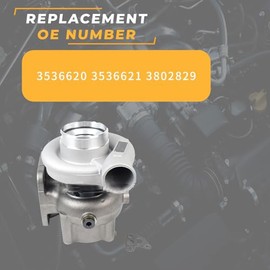 Noptul Turbocompresor, adecuado para Cummins 6BTA 5.9L Holset HX40M Marine Engine, pieza de repuesto para cargador turbo automotriz 3536620 3536621...