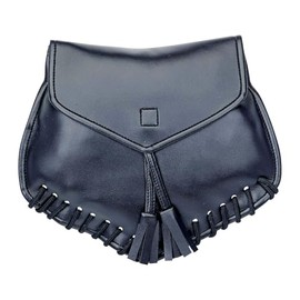 Widmann 09814 Belt Bag in Leather Look, Black, Medieval Accessory, Costume, Carnival, Theme Party