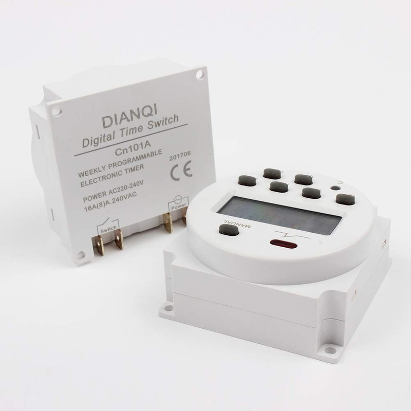 SagaSave Programmable Timer Switch, 220V Electric Weekly Digital Timer with