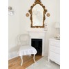 Linen Seat Cover for Dining Chair, Ruffled on 4 Sides,