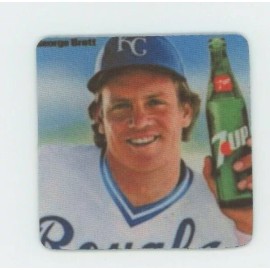 George Brett COASTER - 1970s  7Up Advertising KC Royals