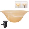 Glass Lamp Shade Replacement for Torchiere Floor Lamps，Lamp Shade for