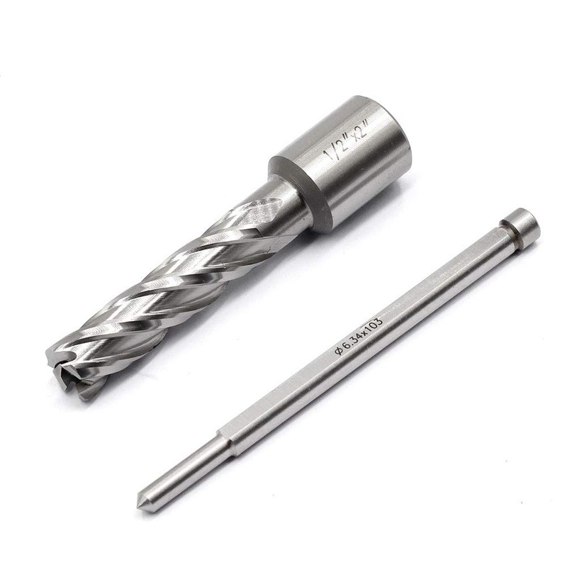 Annular Cutter JESTUOUS 3/4 Inch Weldon Shank 1/2 Cutting Diameter