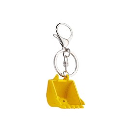 ARFUKA Keyring Bulldozer Pendant Keychain Metal Unisex Key Organizer Holder Funny Keyring Birthday Christmas Wedding Valentine's Day Gift for Men and Women Yellow