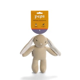 Peps Cozy Plush Bunny Toy with Squeaker | Soft, Fun, Durable for Dogs