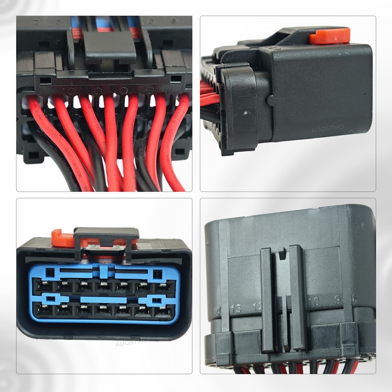 Door Harness Connector Wiring Pigtail, OE 05013961AA/1P2522, Compatible with 1999-2004