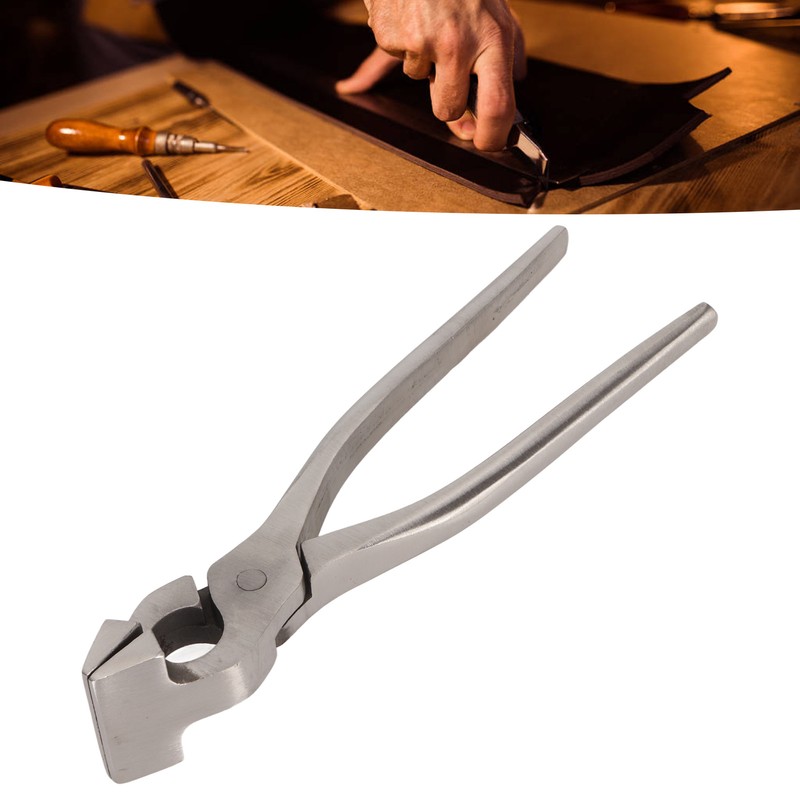 Leather Flatten Pliers Long Handle High Hardness Stainless Steel DIY
