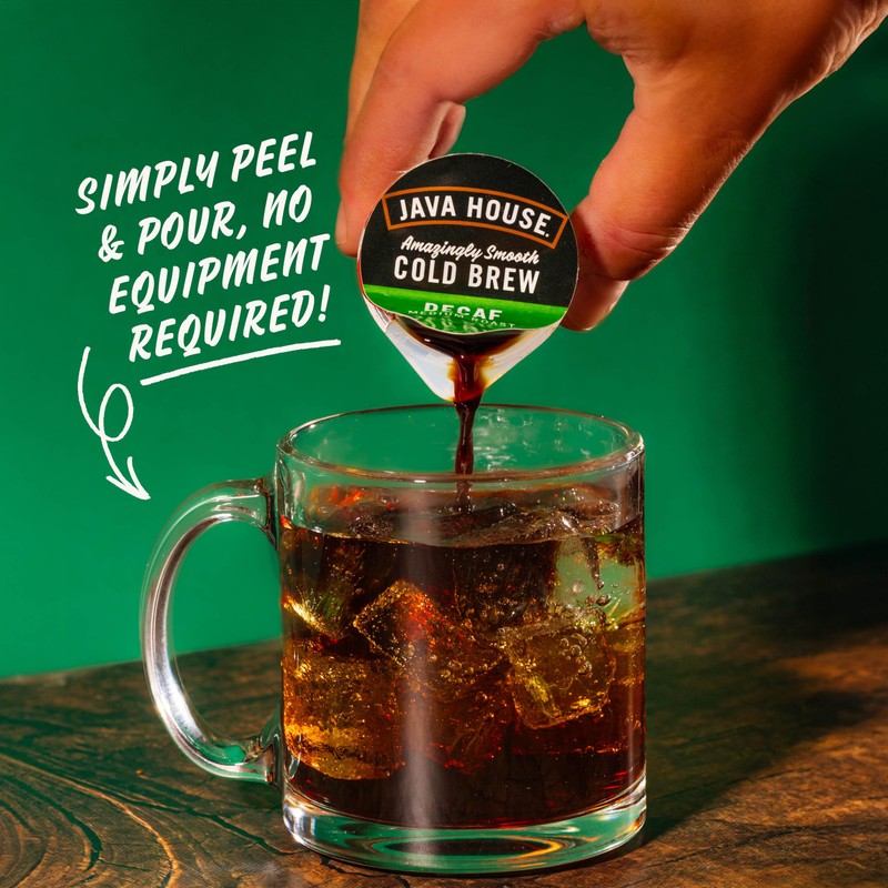 Java House Cold Brew Coffee Concentrate Single Serve Liquid Pods,