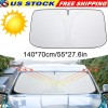 TSUINZ For Ford Mustang 55*27.6in Foldable Car Windshield Sun Shade