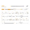Fiskars Original replacement handle and rope, For Fiskars Bypass telescopic