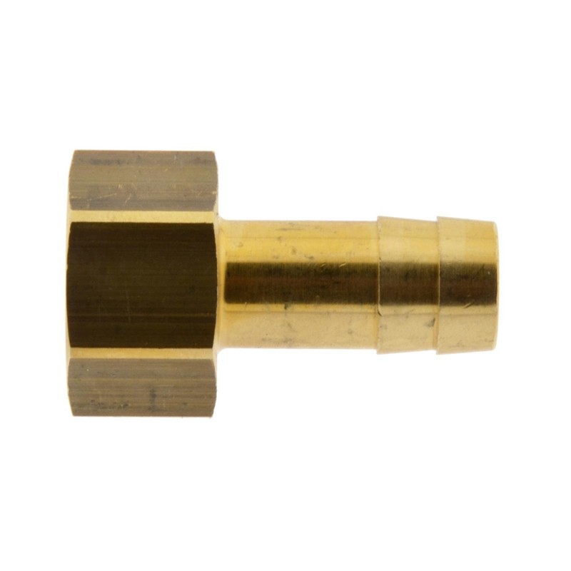 Screw-on hose nozzle M 14 x 1.5-9 mm, material: brass.
