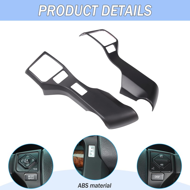 Car Center Console Steering Button Panel Trim Cover Compatible with
