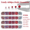 Liliume Hotfix Rhinestones 2 Boxes of 6890 Pieces Red Hotfix