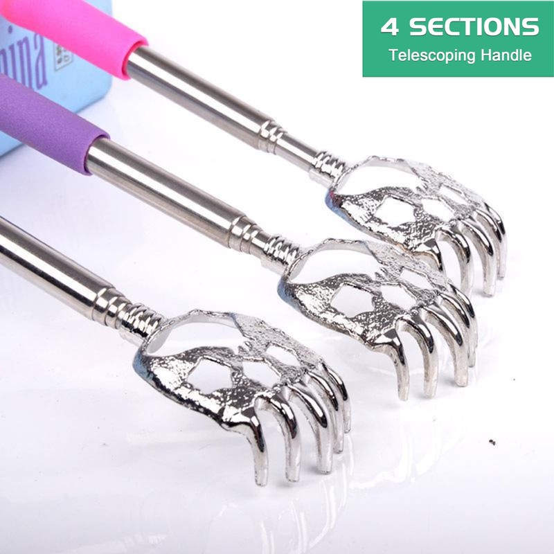 Back Scratcher, Bear Claw Telescopic Back Massager Tool with Soft