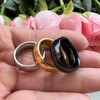 TUTISS 8mm Silver/Black/Gold 316L Stainless Steel Rings for Men Women