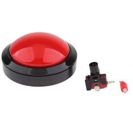 Domed LED Push Button Arcade Game Project 5 Colors - Red, 100mm