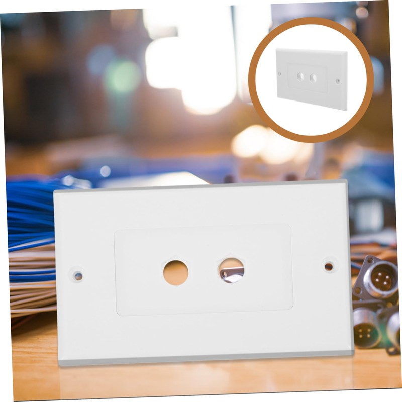 Outanaya Speaker Wall Plate with Dual Banana Binding Posts Easy