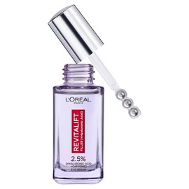 L'Oréal Paris, Eye Serum, Energising & Smoothing, Revitalift Filler 2.5% Hyaluronic Acid + Caffeine, 30 ml