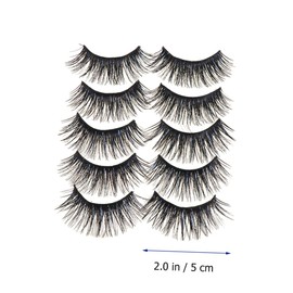 BIUDECO Exaggerated Fake Eyelashes Long Thick Natural Fiber Lashes for Women Makeup Black Dramatic Look Safe Odorless Artificial Lashes