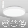 B.K.Licht - Bathroom Ceiling Light with Remote Control, Adjustable Warm