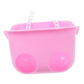 Mipcase Bike Basket Lightweight Pink Front Handlebar Storage for Boys Durable Bicycle Basket for Easy Transportation Enhanced Safety