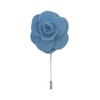 Sky Blue Handmade Flower/Rose Lapel Pin